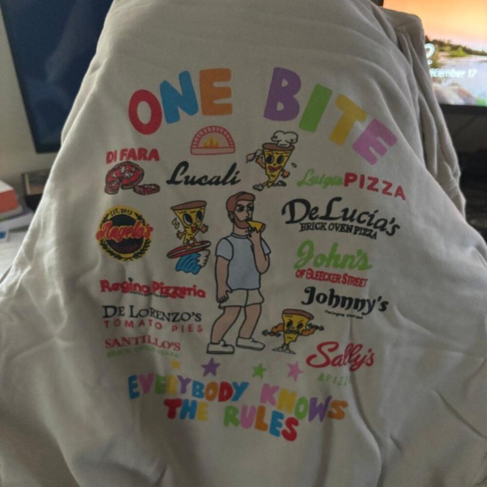Barstool One Bite Everybody Knows the Rules Sweatshirt/Hoodie 2XL